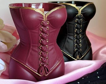 Handmade Corset Candle, Feminine Body Shape Decor, Coquette Style, Scented Wax Home Fragrance