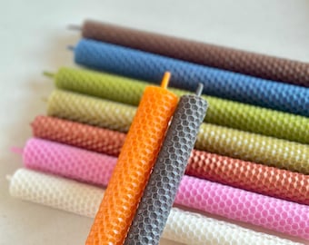 Handmade Beeswax Candles – Honeycomb Texture Candles, Natural Home Décor, Birthday gift, kitchen decor