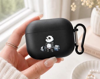 Cute Gym Panda Headphone Case - Kawaii Gift For Lover