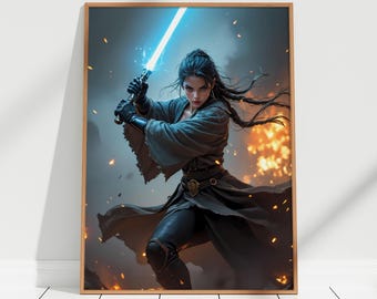 Star Wars Poster | Jill Organa — Ashes of the Force | Cinematic Wall Art Print