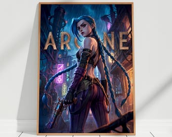 Arcane Series Poster | Jinx — Spark of Madness | Cinematic Wall Art Print