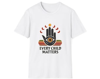 Every Child Matters Unisex T-Shirt, Orange Shirt Day Reconciliation Awareness, Soft Style Fabric, Indigenous Rights Tee, Indigenous Pride