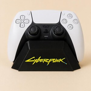 Controller Stand Compatible with PS5, 3D Printed Joypad Holder, Neon Gaming Room Decoration, Gamer Gift Idea
