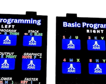 Overlays for the Atari Video Touch Pad Controllers for BASIC PROGRAMMING (Atari 2600)
