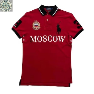 Polo RalphLauren big pony shirt 赤 MOSCOW Ralph Lauren Polo Big Pony - Etsy