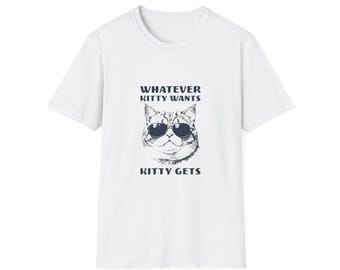 Whatever Kitty Wants Cat Sunglasses T-Shirt | Funny Cat Shirt