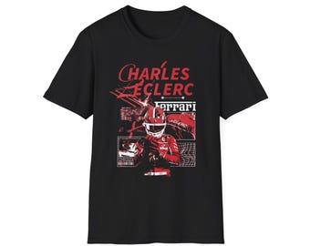 Charles Leclerc Ferrari T-Shirt | F1 Racing Driver Tee
