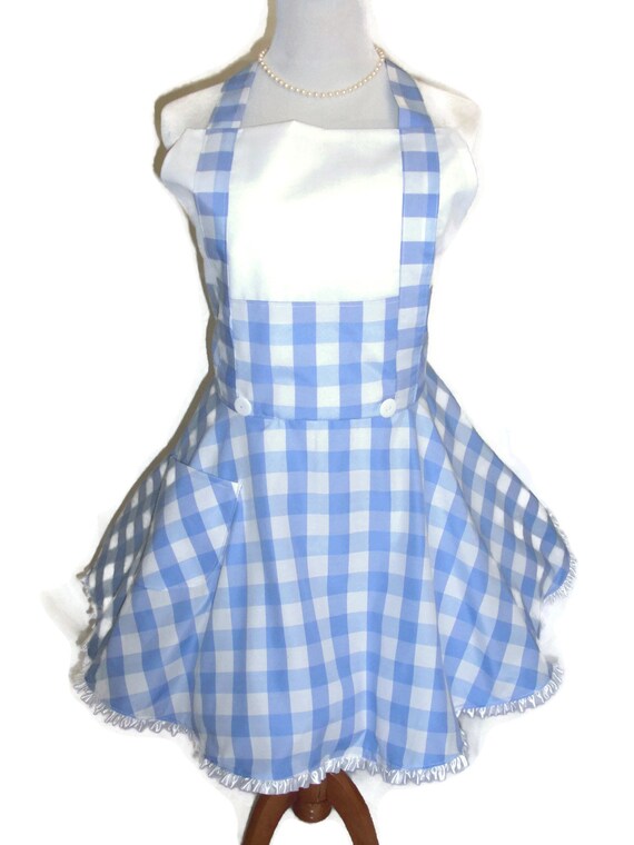 blue and white checkered dress dorothy