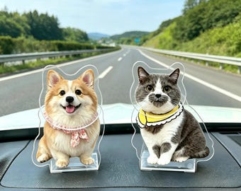 Adorno para coche personalizado con forma de cabeza móvil para mascotas, adorno personalizado para perros, accesorio para coche con energía solar, regalo para mascotas