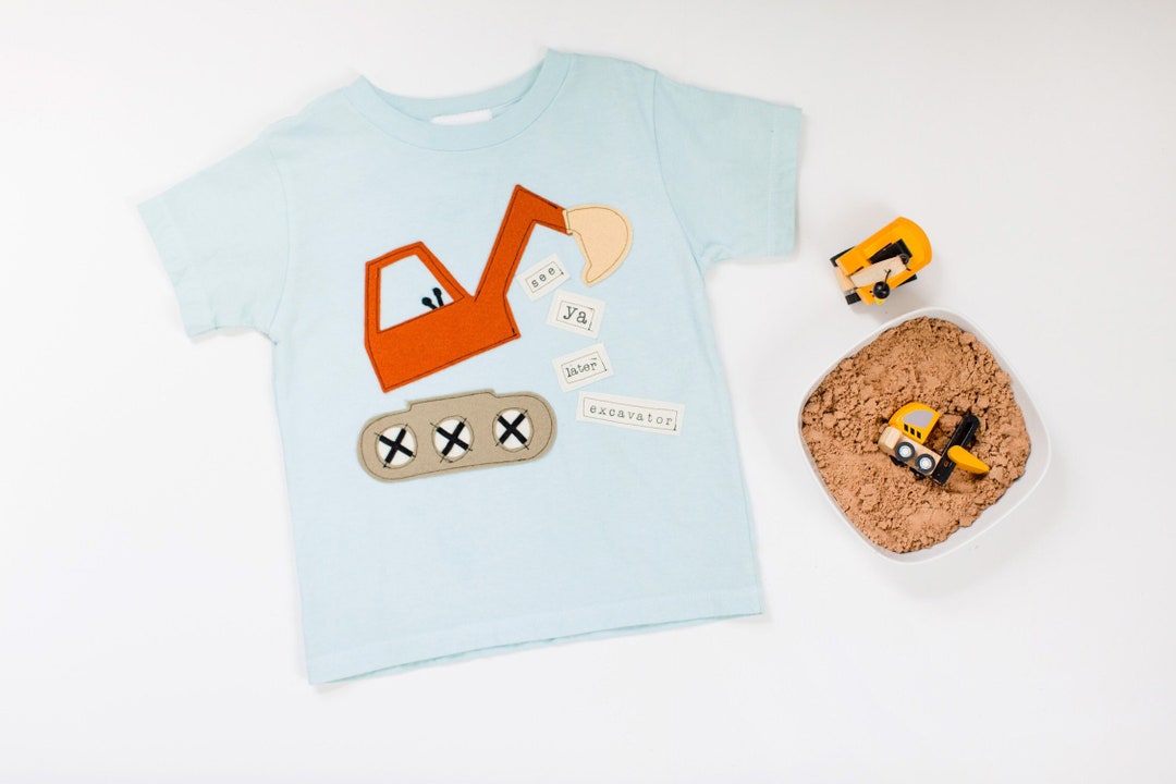 SALT AND PEPPER Jungen T-Shirt Langarm Mit Bagger-Print - Baumwolle, Gemütlich, Für Kleine Baustellenfans
