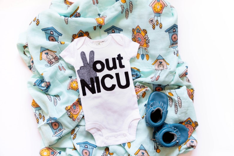 Coming Home Outfit; Peace Out NICU Baby Shirt; Newborn Shirt; Baby Shower Gift