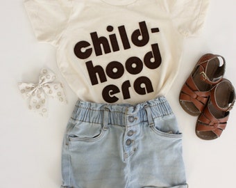 Childhood Era Toddler T-Shirt | Neutral Kids Spring Tee