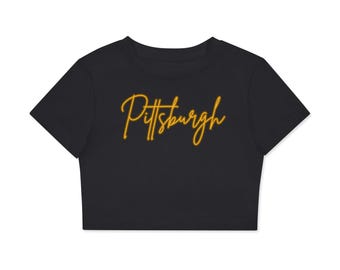 Fitted Crop Cotton T-Shirt