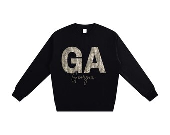 Georgia | Bluza z okrągłym dekoltem w stylu western | Bluza z nadrukiem w stylu country cowgirl