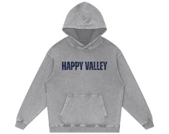 Bluza z nadrukiem Happy Valley Gameday | Bluza z nadrukiem w stylu western | Bluza z okrągłym dekoltem w stylu vintage, oversize