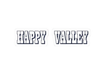 Happy Valley text sticker Kiss-Cut Stickers | Vinyl decal
