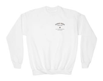 Sunday Rodeo Hunt Club YOUTH Crewneck Sweatshirt | Retriever Dog Hunting Design