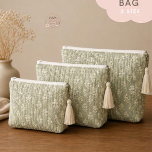 Makeup Bag Sewing Pattern | Beginner Friendly PDF, 3 Sizes (A4, A0, US Letter)