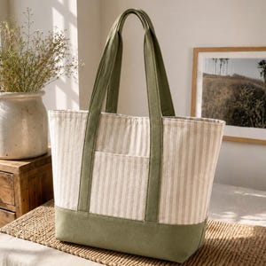 Tote Bag Sewing Pattern PDF | Beginner Friendly PDF Template (A4/A0 US Letter)