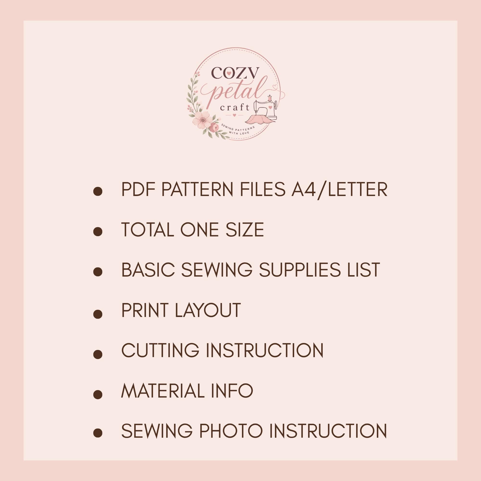 Tote Bag Sewing Pattern PDF | Beginner Friendly PDF Template (A4/A0 US ...