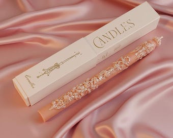 Luxury Vintage Embossed Taper Candle 1PC