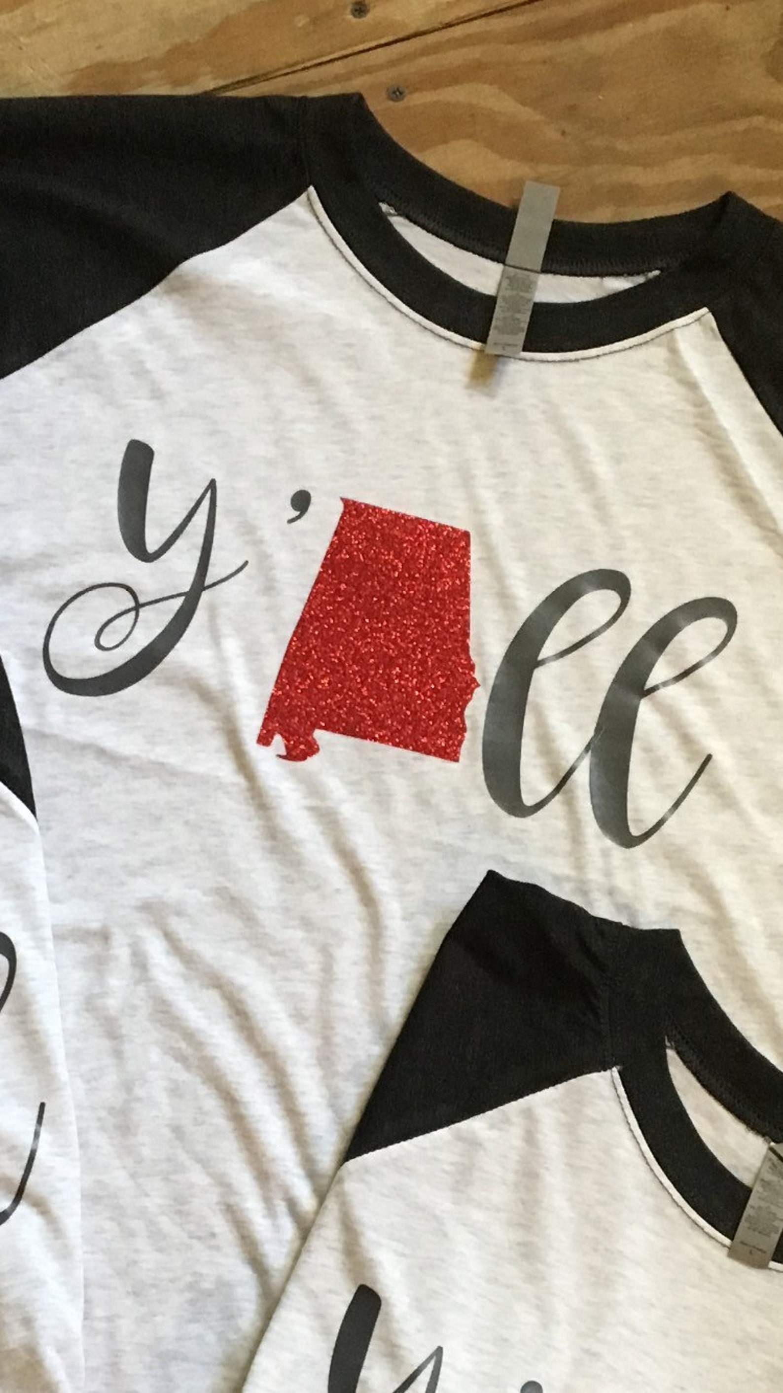 Alabama raglany'all shirtstate shirtwomens raglan Etsy