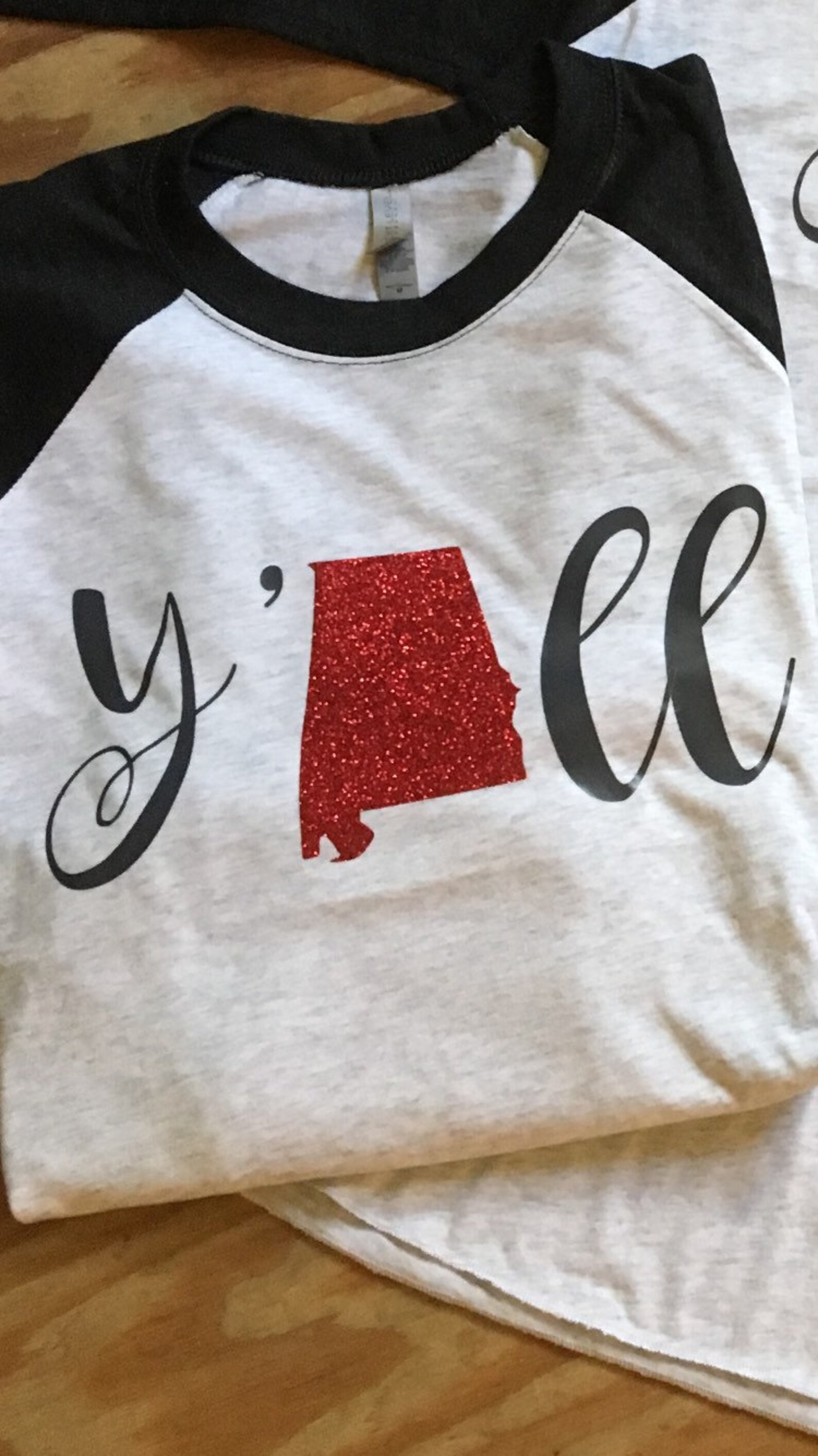 Alabama raglany'all shirtstate shirtwomens raglan Etsy