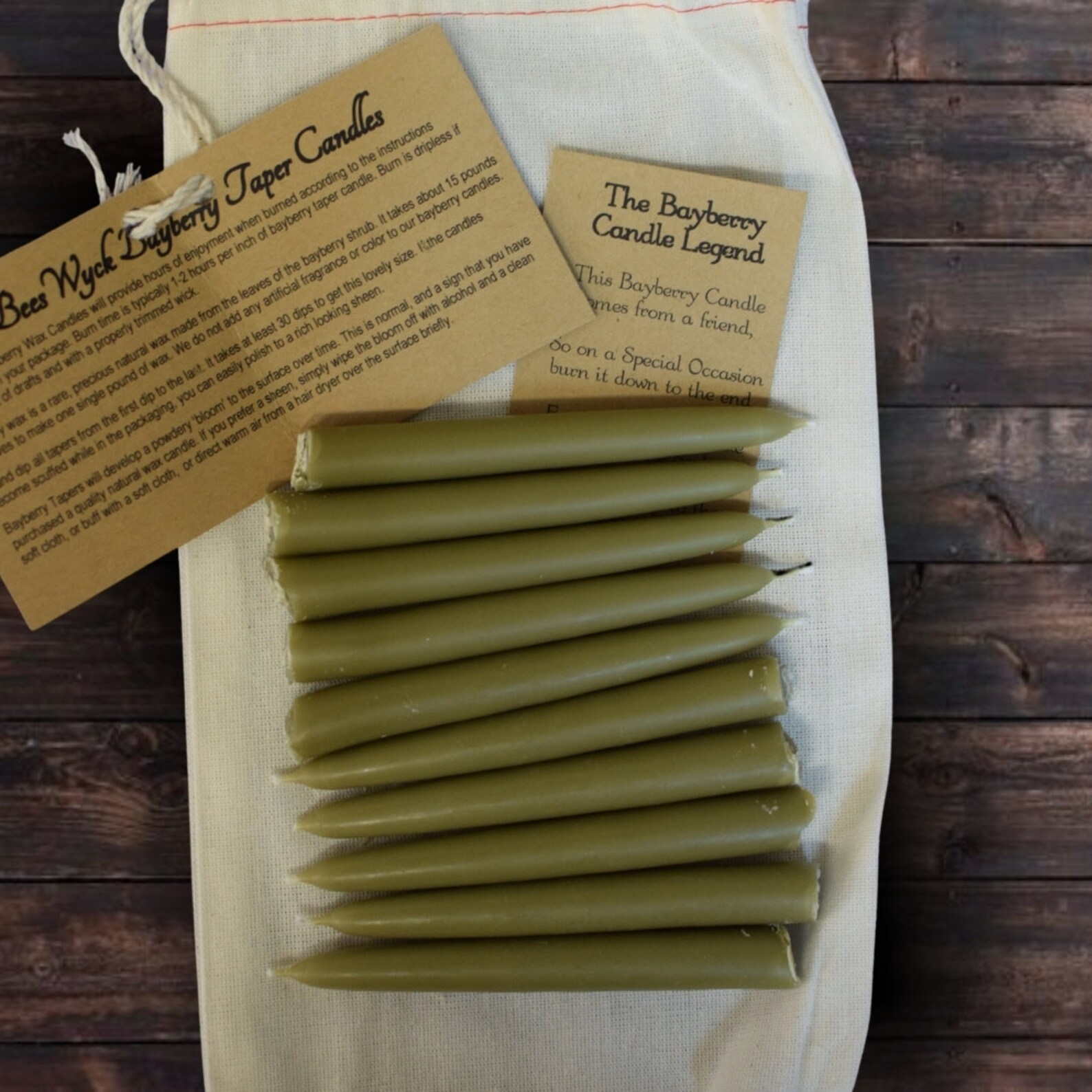 10 Bayberry Mini Tapers Favors Gift Spell Candles Ritual Etsy