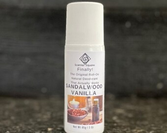 Roll-On Finally! Sandalwood and Vanilla Scent - The Original Natural Deodorant That Actually Works