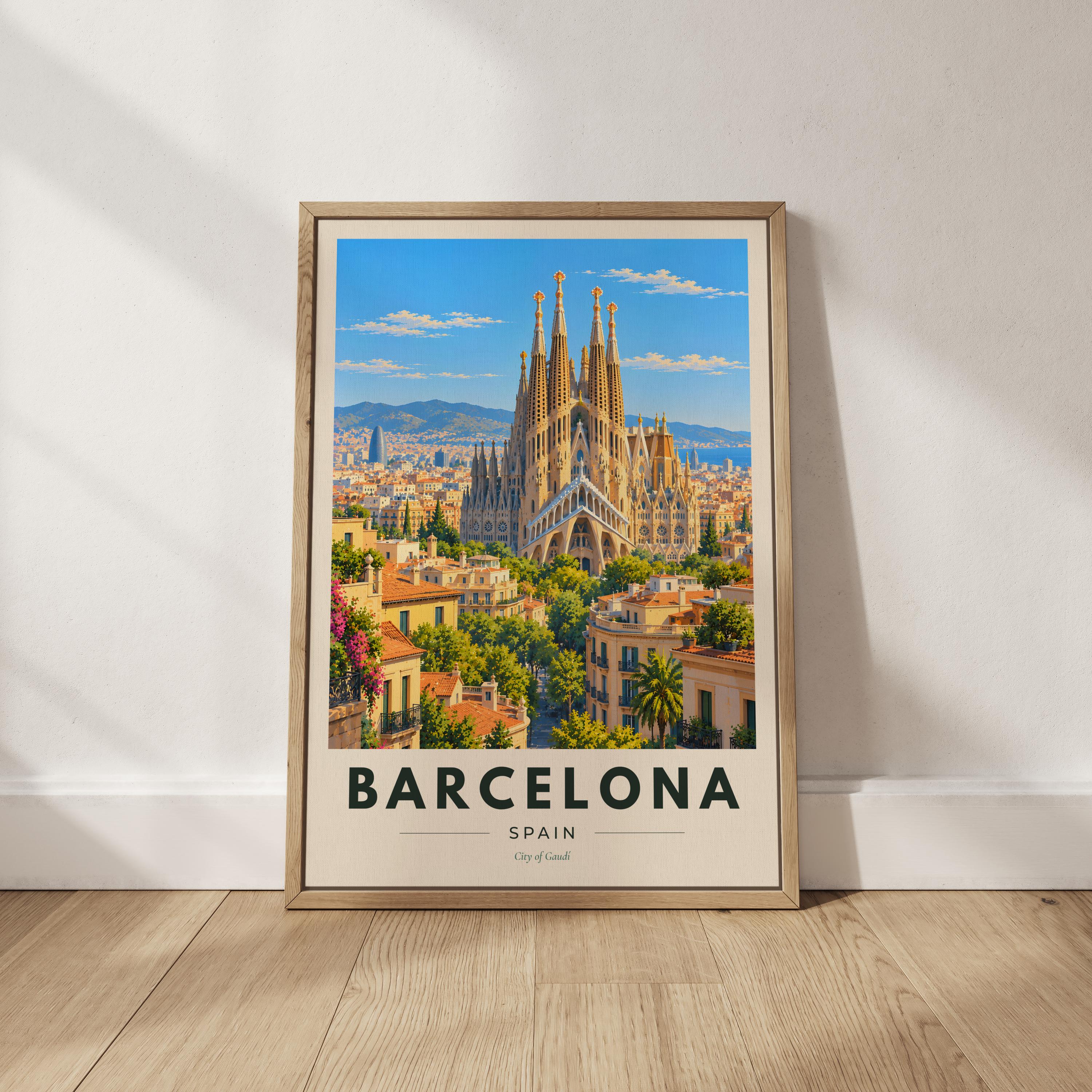 ガウディ　ポスター　5枚セット Gaudi poster - Etsy 日本