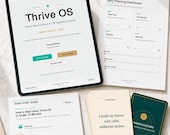 Thrive OS Notion Second Brain: Life Operating System, PARA Method (PDF Bundle)