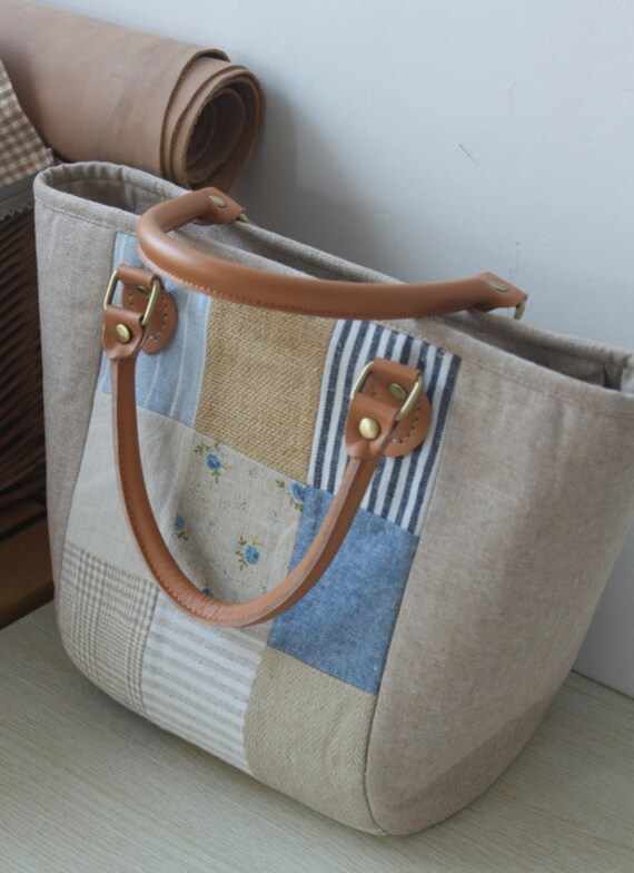 Items similar to Linen Fabric Bag/ Handbag/ Woman Purses/ Wedding Bag/ Gift for her/ Pleated ...