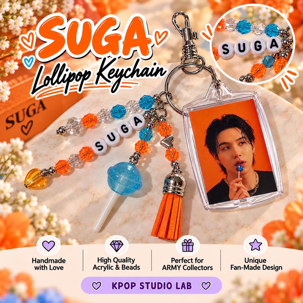 Suga Keychain - Etsy