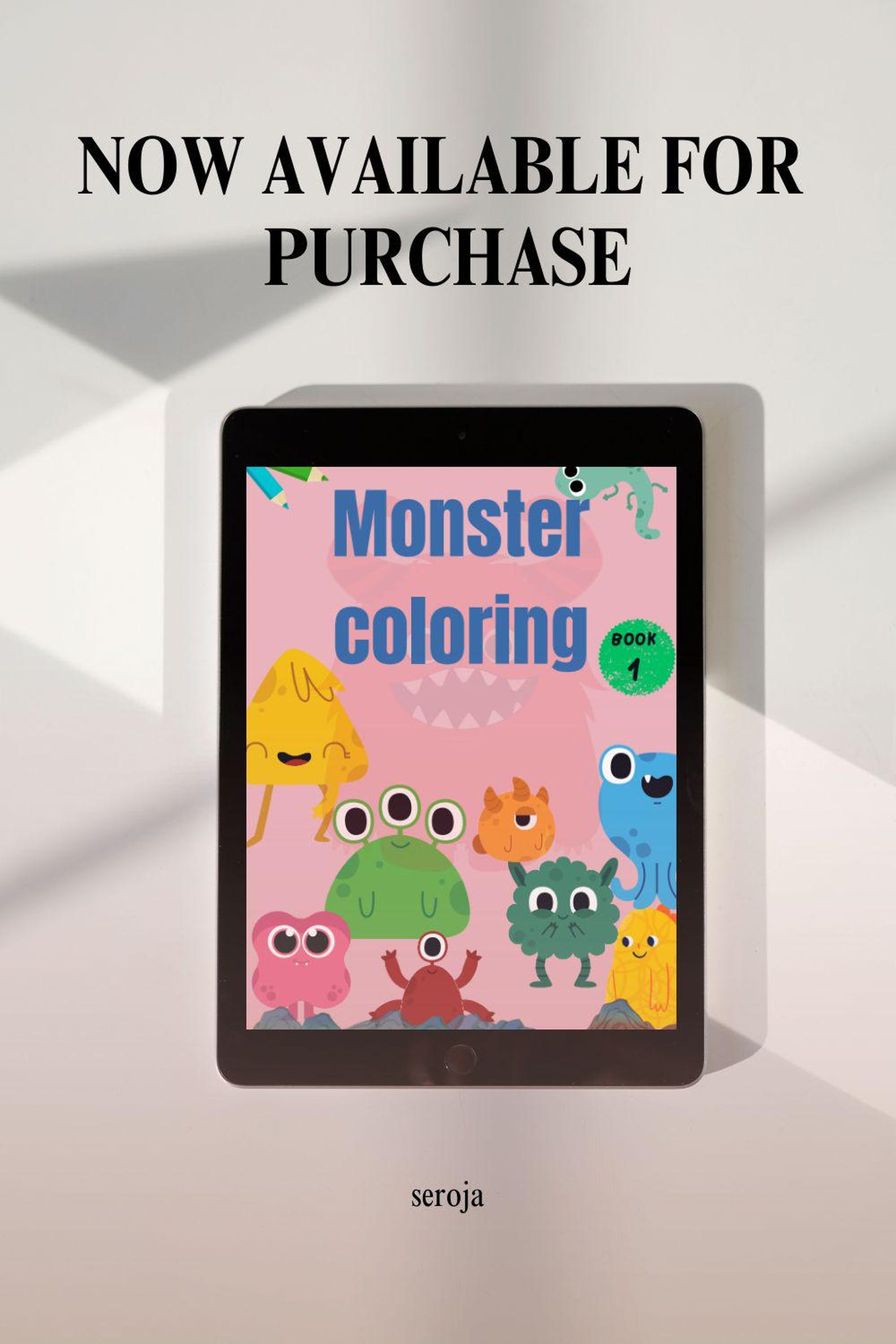 Monster Coloring Book for Kids: Adorable Creatures, Fun Designs ...