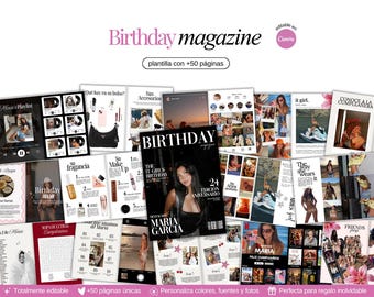 Plantilla Revista Cumpleaños
