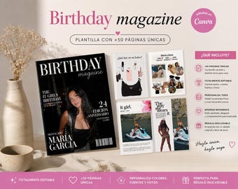 Plantilla Revista Cumpleaños