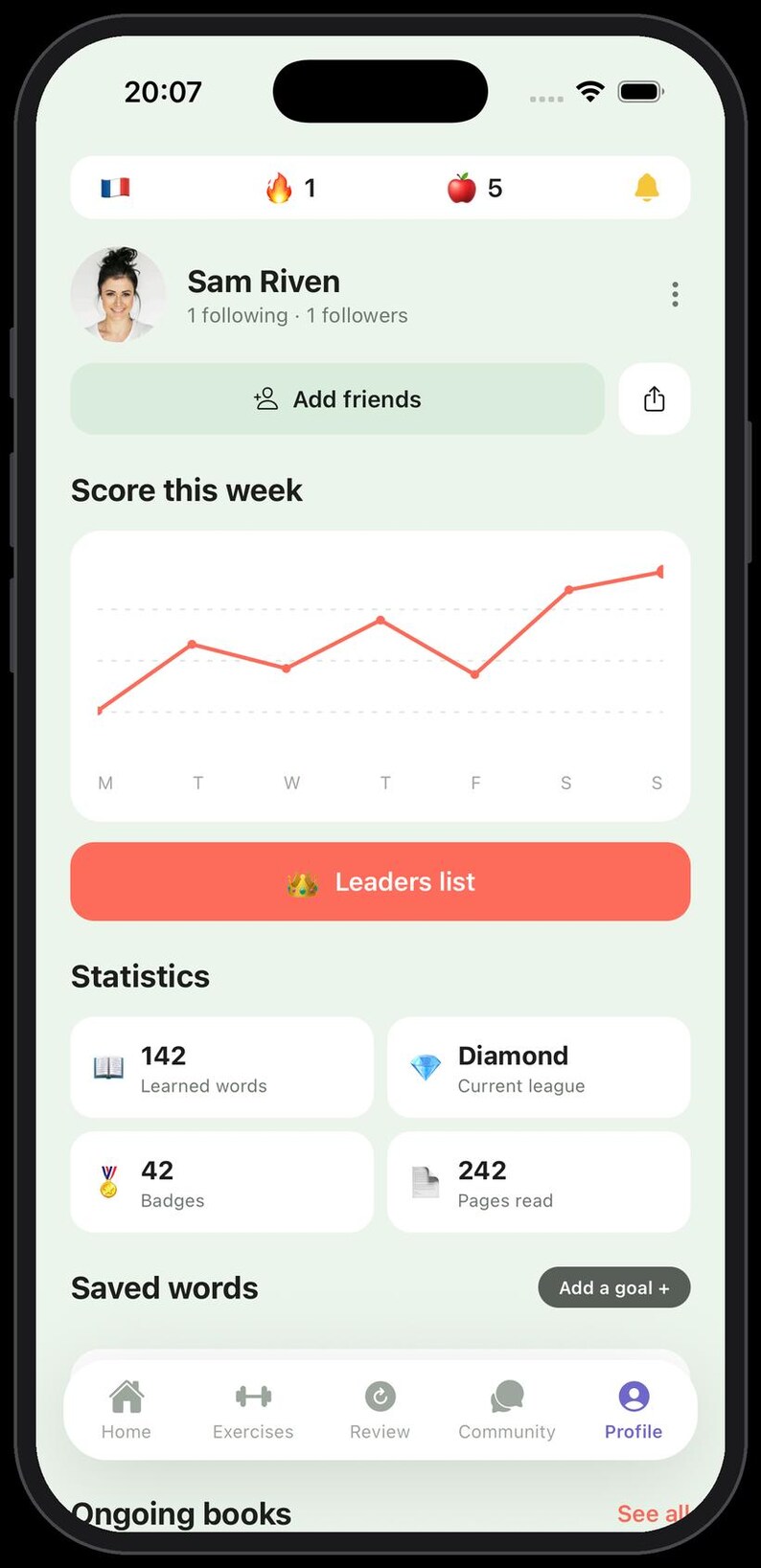 React Native Language Learning App UI Template | TypeScript Expo Mobile Kit (26 Screens) image 14