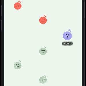 May include: A mobile application interface displaying a language learning dashboard with a light green background. The screen features a progress path with various coloured character icons, a start button, and navigation tabs for home, exercises, review, community, and profile.