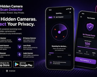 App för dold kameradetektor, fullständig källkod | React Native Expo sekretessskanner och antispionapp | iOS Android-mall