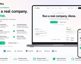 Quellcode der KI-Arbeitskräfteplattform | Next.js TypeScript SaaS Starter (Digitaler Download)
