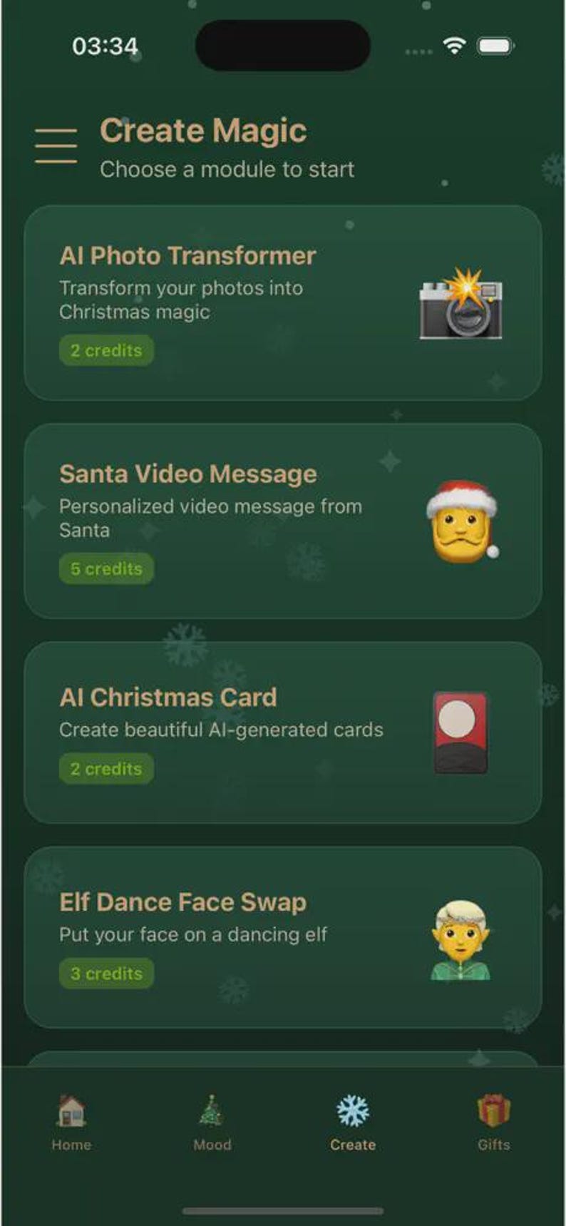 Code source de Christmas AI Studio | Modèle d'application IA pour les fêtes avec React Native image 4