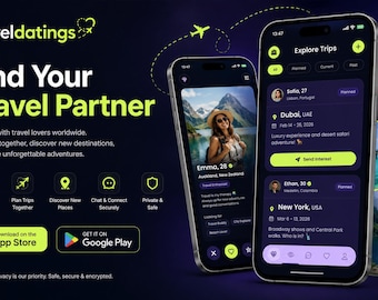 Källkod för Travel Companion Social App | React Native Dating-app (digital nedladdning)