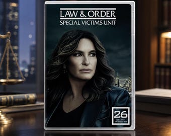 Law Order SVU Season 26 DVD, Special Victims Unit Crime Drama Series, Detective TV Show Collector Gift