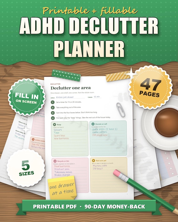 ADHD Declutter Planner