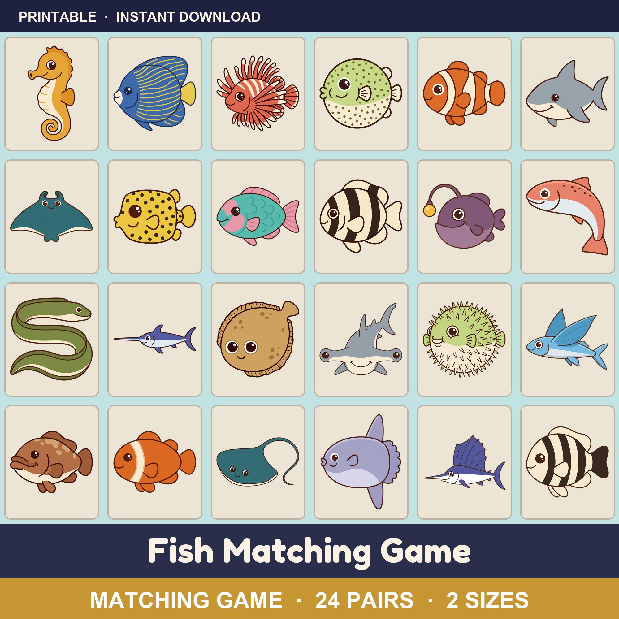 Ocean Fish Matching Game