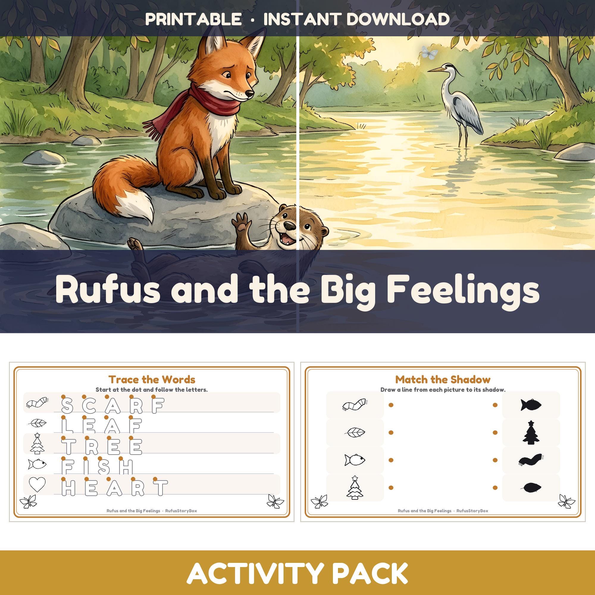 Rufus and the Big Feelings — Activity Pack