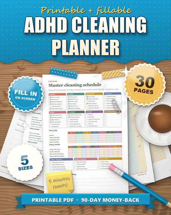 ADHD Cleaning Planner
