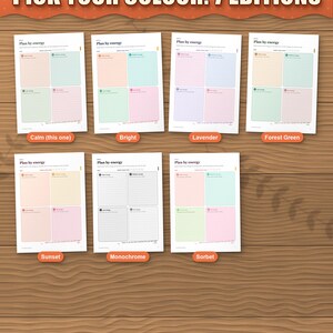 ADHD Planner 2026 2027 2028 Printable for Adults, Dated and Undated, 599 Page Fillable PDF, Daily Weekly Monthly Pages, Dopamine Menu image 8
