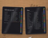 Find what you need page and A to Z index on tablets, both with tappable links