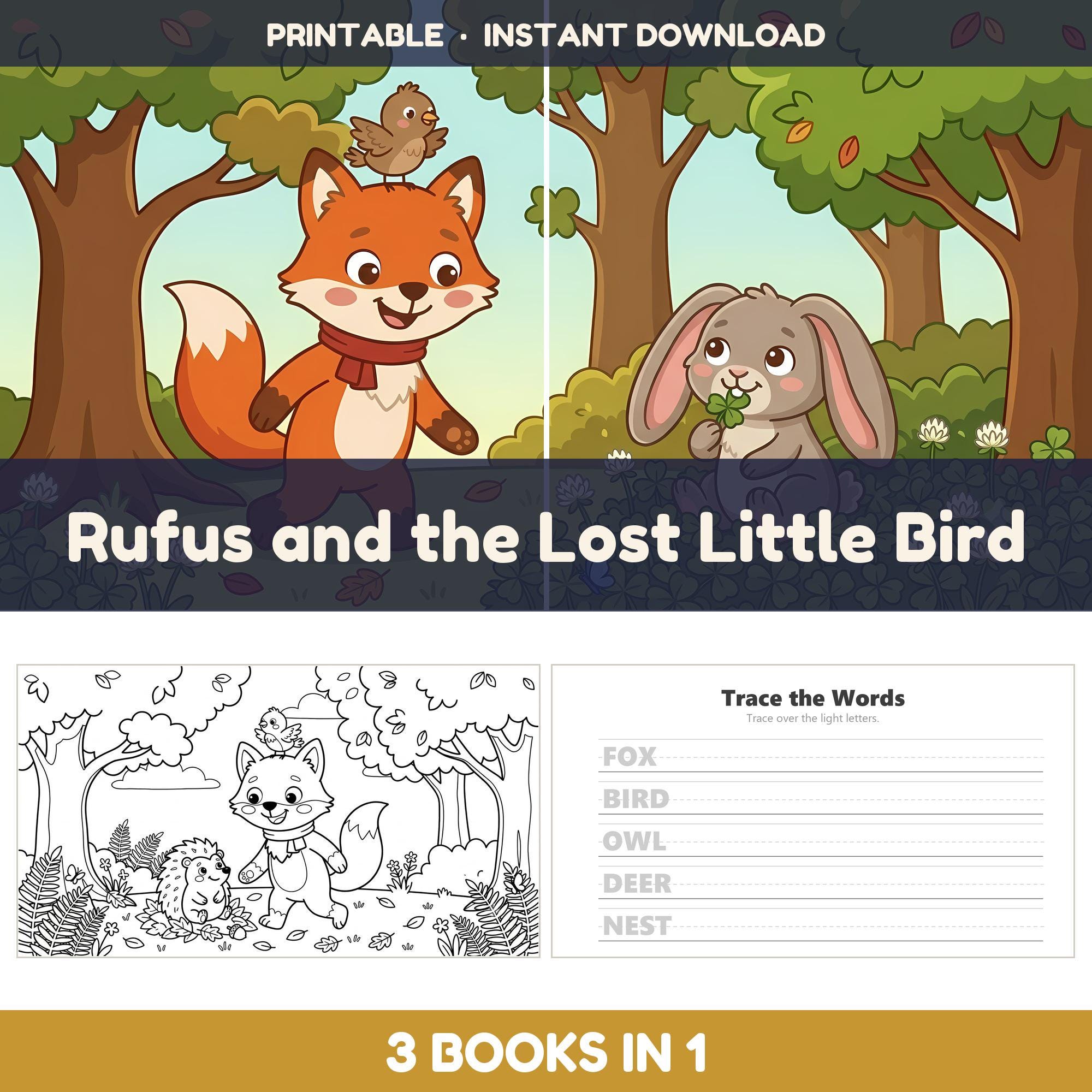 Rufus and the Lost Little Bird — 3-in-1 Bundle